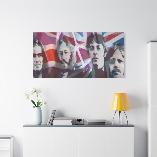 Beatles Wall Art Canvas Print, Stretched, 60 inches x 30inches x 1.25"